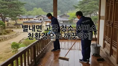 별내면 고급 청소 서비스 ✨ 친환경으로 깨끗하게! 🏡